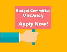 ANNOUNCEMENT - Budget Committee Vacancies